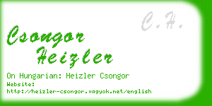 csongor heizler business card